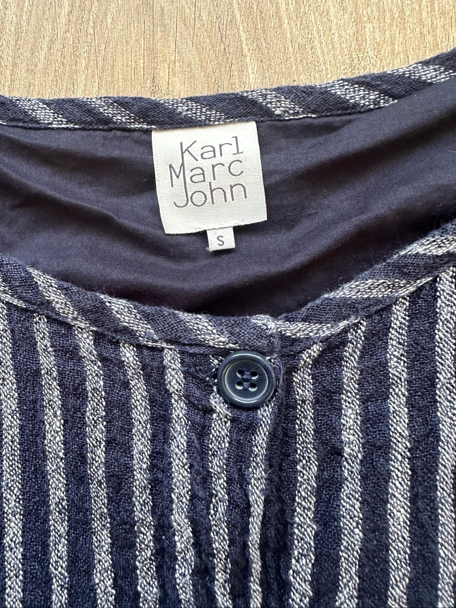Karl Marc John Marine & Grijze jurk – Nieuw maat 36 (S) – Gewatteerd – photo 12